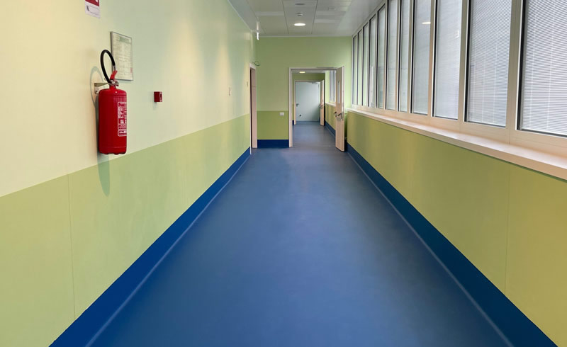 Gietvloer voor zorgsector